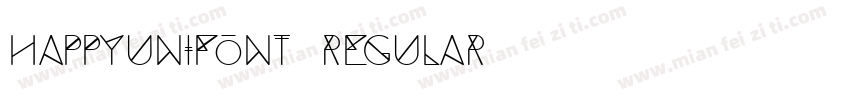 happyunifont Regular字体转换